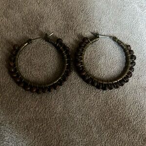 Bead and metal hoops